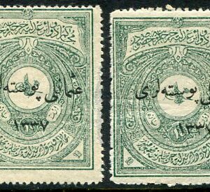 1921 Turkey 10pa Revenue MLH Types