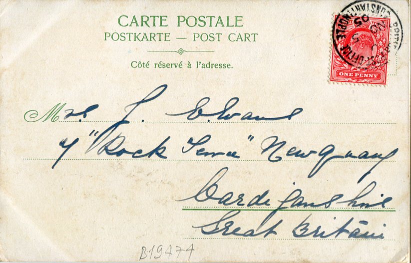 1905 British Levant Istanbul Postcard - Image 2