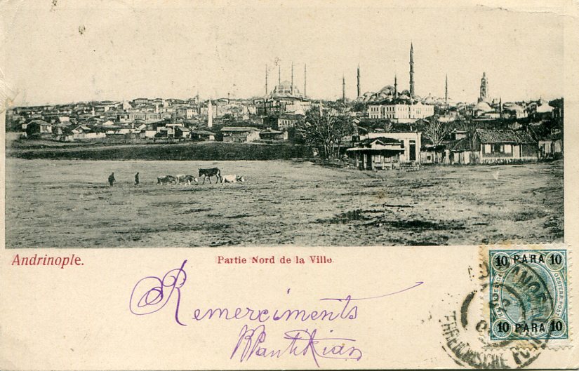 1906 Austria Levant Edirne Postcard