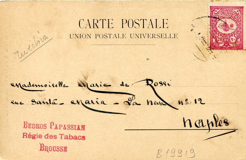 1901 Turkey Galata Bridge Armenian Merchant - Image 2