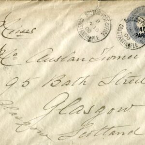 1900 British Levant Postal Envelope to Scotland