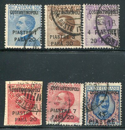 1923 Italian Levant Costantinopoli Values