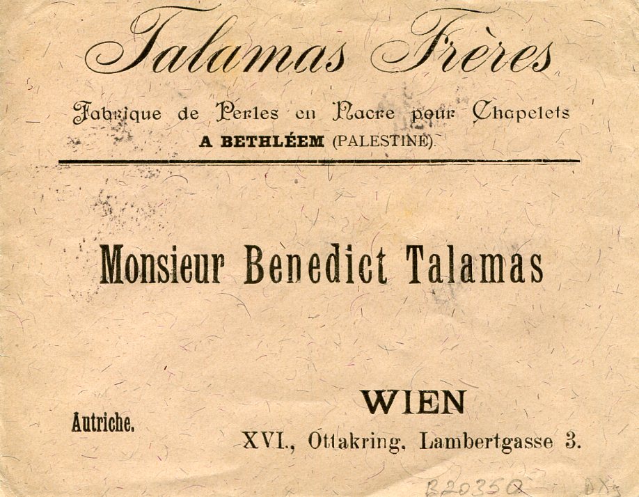 1906 Ottoman Palestine Bethlehem Cover - Image 2