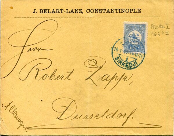 1910 Turkey Sirkeci Commercial to Germany