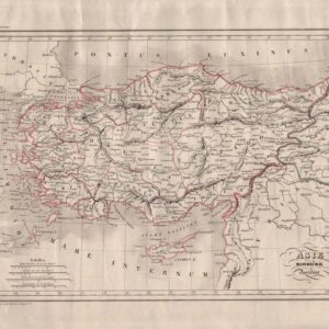 1843 Turkey Ancient Asia Minor Map