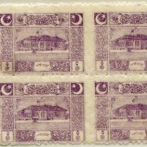 1922 Turkey Parliament 5pa Error B4