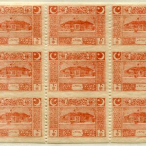 1922 Turkey Parliament 20pa Error B9