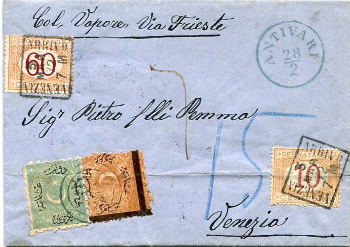 1872 Albania Shkoder Austria to Italy