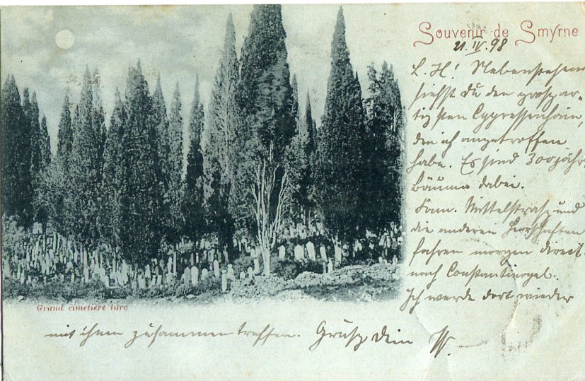 1898 Austria Levant Izmir Postcard