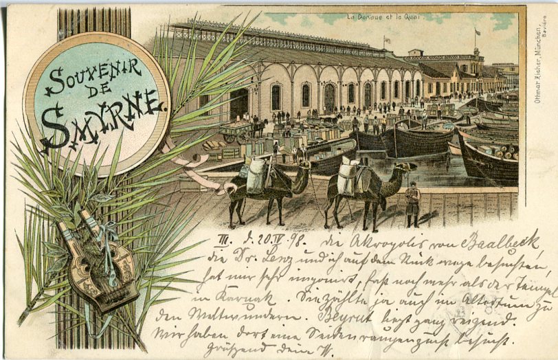 1898 Russia Levant Izmir Postcard