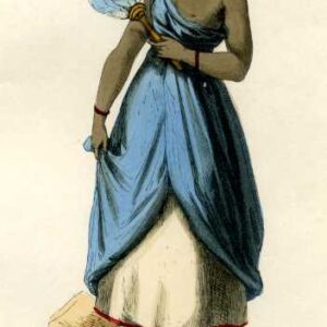 Bornu Woman Nigeria 1844 Gravure
