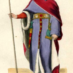 English Criminal Judge Henry V 1844 Gravure