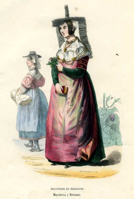 Bressane Burgundy France 1844 Gravure