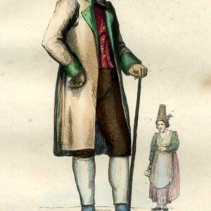 Bavaria Man Woman Germany 1844 Gravure