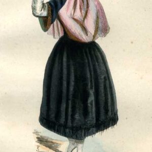 Bogota Girl Colombia 1844 Gravure