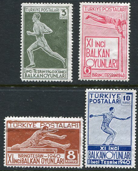 1940 Turkey Balkan Athletics Games **