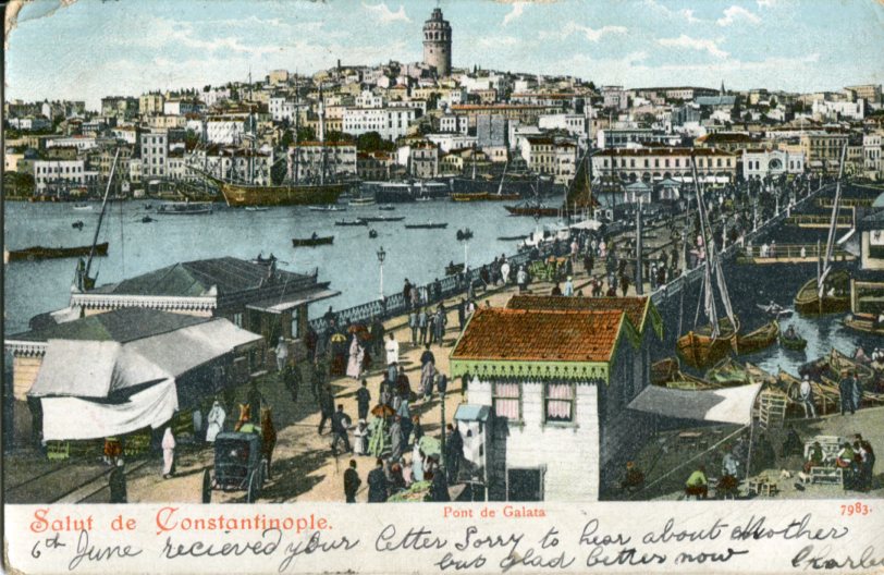 1905 British Levant Istanbul Commercial Postcard - Image 2