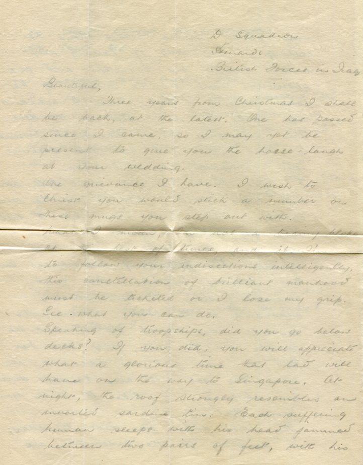 1934 Iraq RAF Pilot Postage Due Cover - Image 2