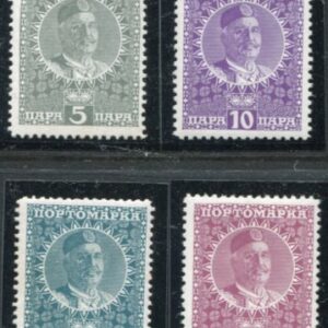 1913 Montenegro Postage Due Set **