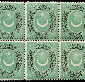 1877 Turkey Dulos 20pa Double Perf *