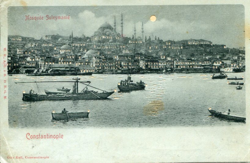 Turkey Istanbul Illuminated 1902 to Germany ed Keil