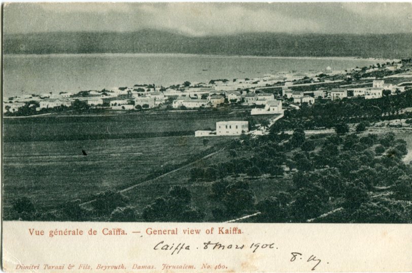 Palestine Haifa View 1906 ed. Terazi