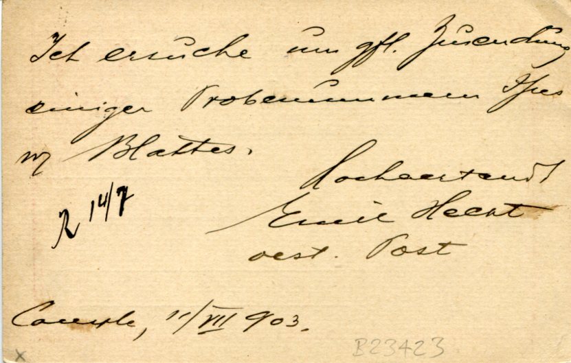 1903 Austria Levant Istanbul Postal Card - Image 2