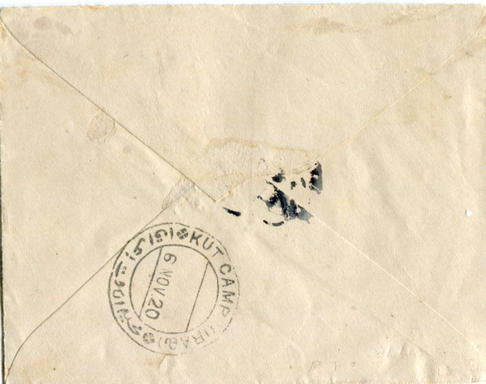 1920 Iraq Kut Camp to Bombay
