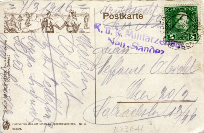 1916 Austria Occ Poland NOWY SACZ