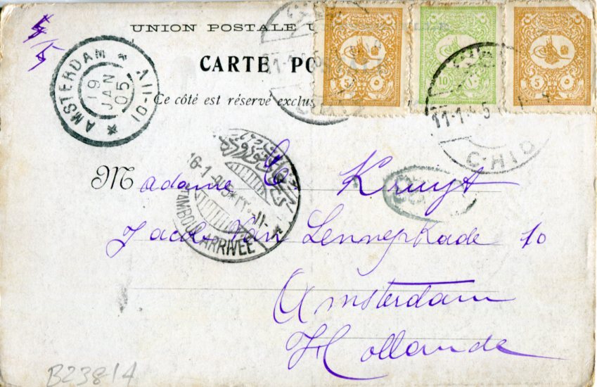 1905 Greece Chios Rhodes Postcard - Image 2