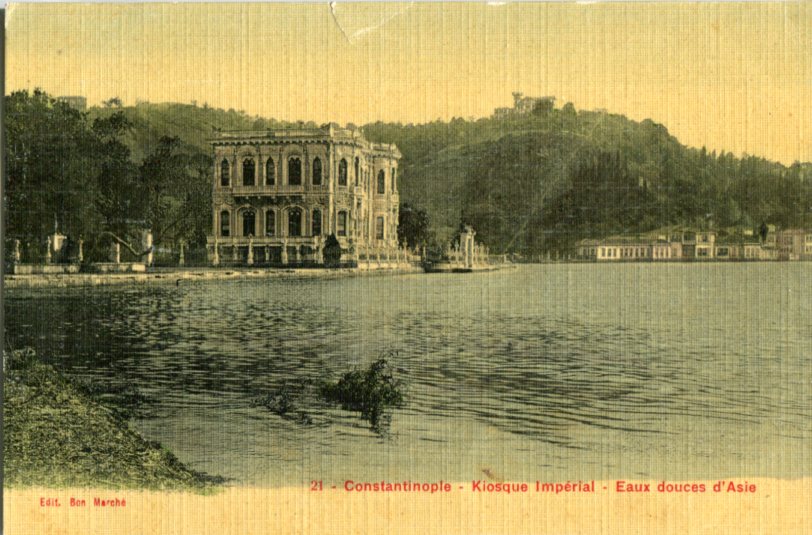 Turkey Istanbul Silk Postcard Bon Marche #21