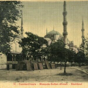 Turkey Istanbul Mosque Silk Postcard Bon Marche #73