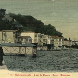 Turkey Istanbul Büyükdere Silk Postcard Bon Marche #58