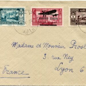1936 Lebanon Aley Cover to Lyon
