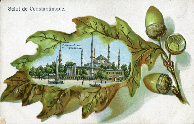 Turkey Istanbul Ahmed Mosque Hippodrome Embossed