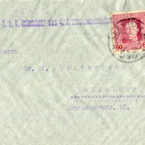 1918 Austria Feldpost FPO 340 Cover