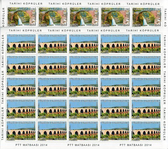 2014 Turkey Historical Bridges Sheet **
