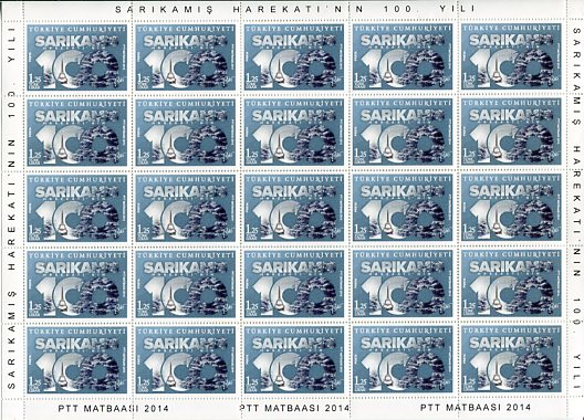 2014 Turkey Sarikamis Military Operation Sheet **