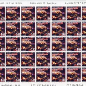2016 Turkey Republic Anniversary Sheet **