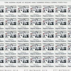 2016 Turkey 112th Anniv Electoral Rights for Women **