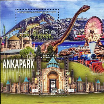 2017 Turkey Dinosaur Park Block **