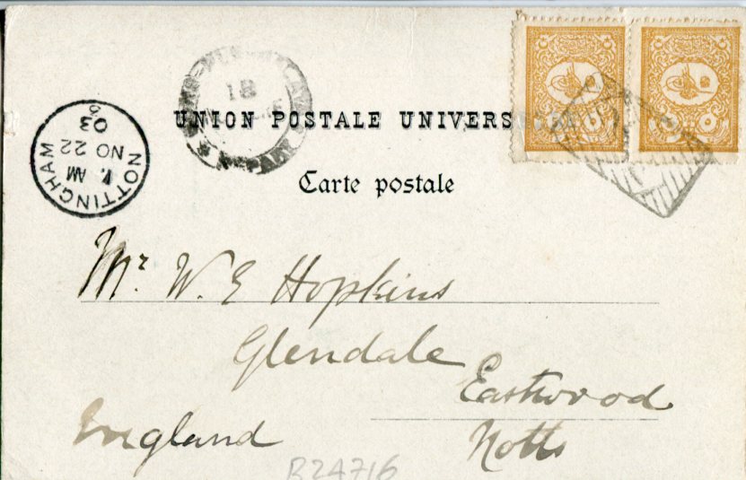 1903 Turkey Istanbul Obelisk of Theodosius Postcard - Image 2