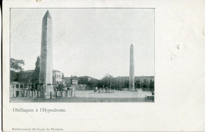 1903 Turkey Istanbul Obelisk of Theodosius Postcard