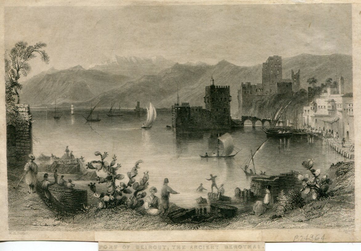 1838 Lebanon Beirut Engraving