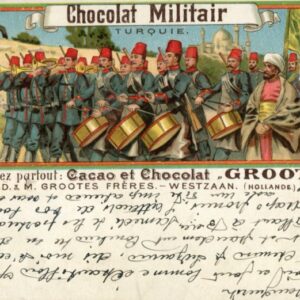 1900 Turkish Military Band Chocolate Card