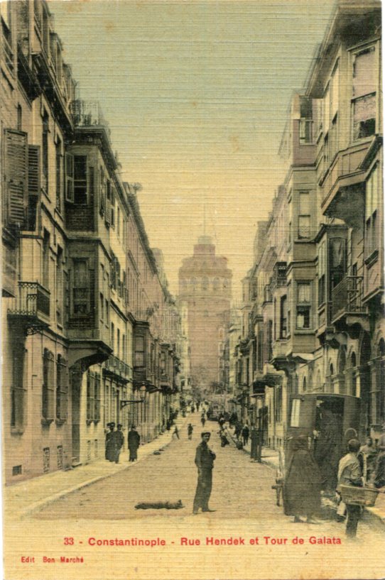 Turkey Istanbul Silk Postcard Bon Marche #33