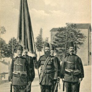 Turkey Ottoman Soldiers and Flag fruchtermann