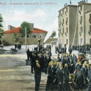 Turkey Firefighters Practising Postcard