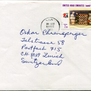 1986 UAE Dubai 2d Chess Olympiad Cover