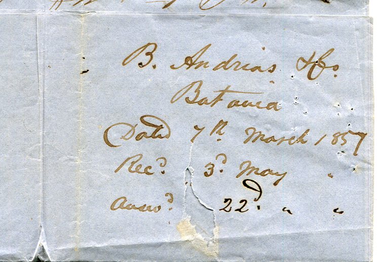 1857 Indonesia India 4a Entire to Bushire - Image 5